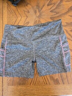 Starting Point Women’s Athletic Shorts with Pink Side Trim